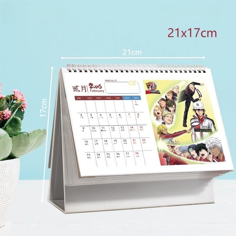 テニスの王子様カレンダーセット Amazon.co.jp: 新テニスの王子様 卓上カレンダー 2026-2027年 1冊2年